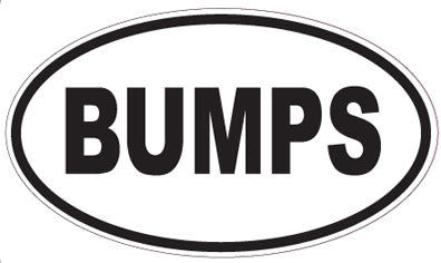 BUMPS - Oval Sticker