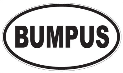 BUMPUS - Oval Magnet