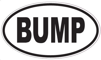 BUMP - Oval Sticker