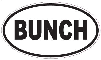 BUNCH - Oval Sticker