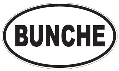 BUNCHE - Oval Magnet