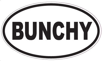BUNCHY - Oval Sticker