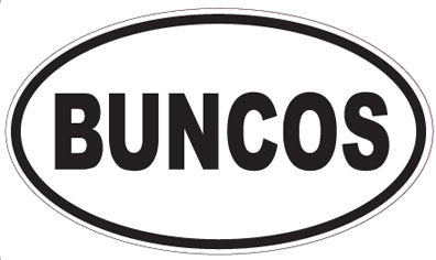 BUNCOS - Oval Sticker