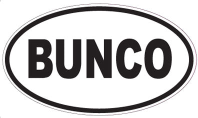 BUNCO - Oval Magnet