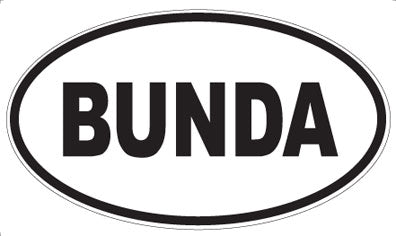 BUNDA - Oval Magnet