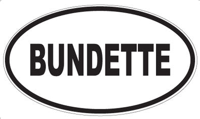 BUNDETTE - Oval Magnet