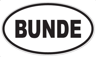 BUNDE - Oval Magnet