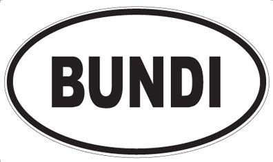 BUNDI - Oval Magnet