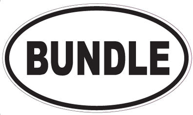 BUNDLE - Oval Sticker