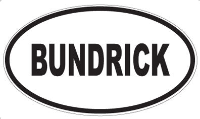 BUNDRICK - Oval Magnet
