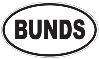 BUNDS - Oval Magnet