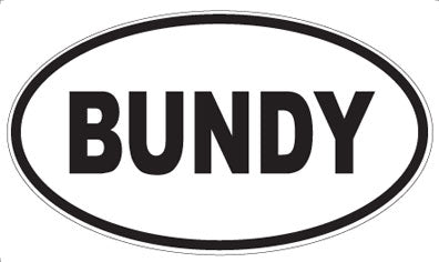 BUNDY - Oval Magnet