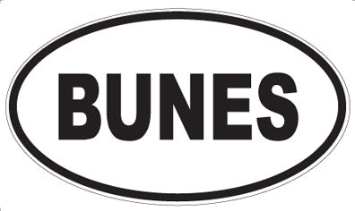 BUNES - Oval Magnet