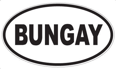 BUNGAY - Oval Magnet