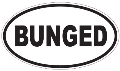 BUNGED - Oval Sticker