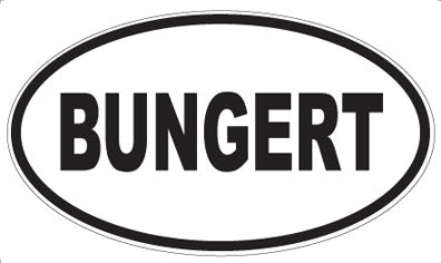 BUNGERT - Oval Magnet
