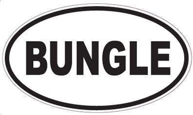 BUNGLE - Oval Sticker