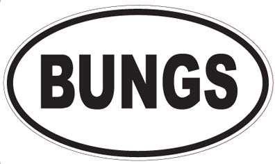 BUNGS - Oval Sticker