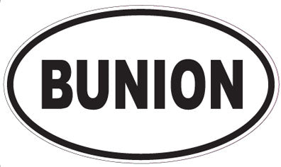 BUNION - Oval Sticker