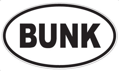 BUNK - Oval Magnet