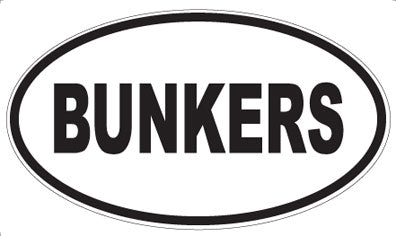 BUNKERS - Oval Magnet