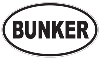 BUNKER - Oval Magnet