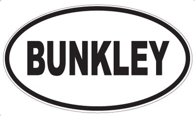 BUNKLEY - Oval Magnet