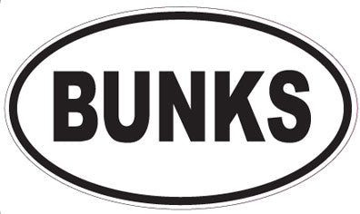 BUNKS - Oval Magnet