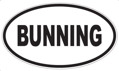 BUNNING - Oval Magnet