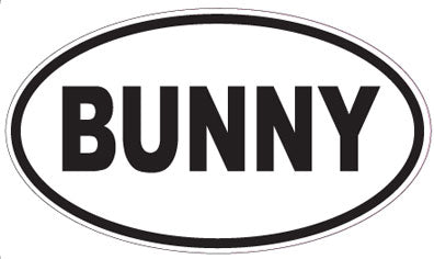 BUNNY - Oval Magnet