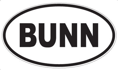 BUNN - Oval Magnet