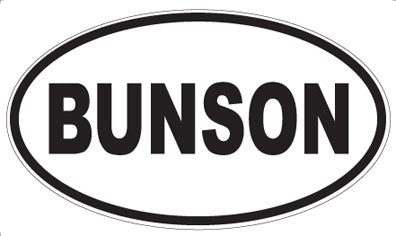 BUNSON - Oval Magnet
