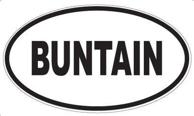 BUNTAIN - Oval Magnet