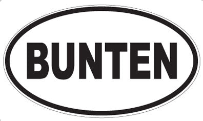 BUNTEN - Oval Magnet