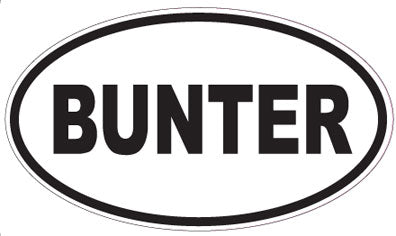 BUNTER - Oval Sticker