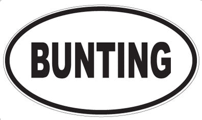 BUNTING - Oval Magnet