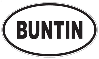 BUNTIN - Oval Magnet