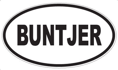 BUNTJER - Oval Magnet