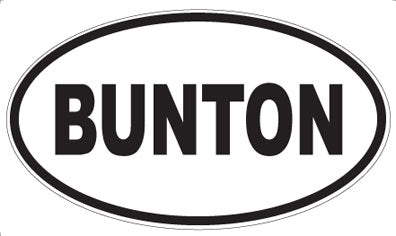 BUNTON - Oval Magnet