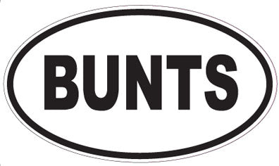 BUNTS - Oval Sticker