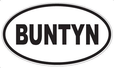 BUNTYN - Oval Magnet