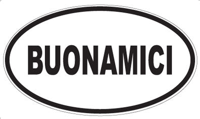 BUONAMICI - Oval Magnet
