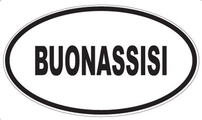 BUONASSISI - Oval Magnet