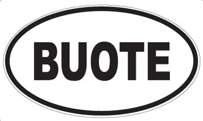 BUOTE - Oval Magnet