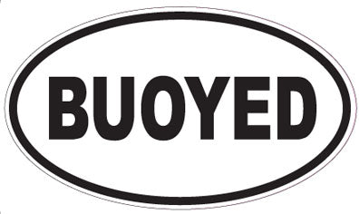 BUOYED - Oval Sticker
