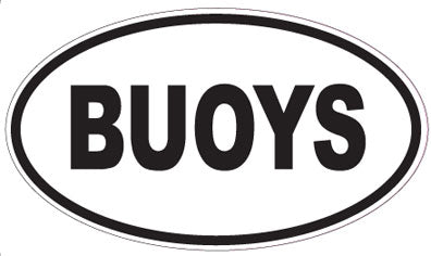 BUOYS - Oval Magnet