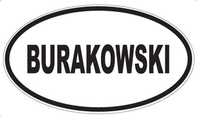 BURAKOWSKI - Oval Magnet