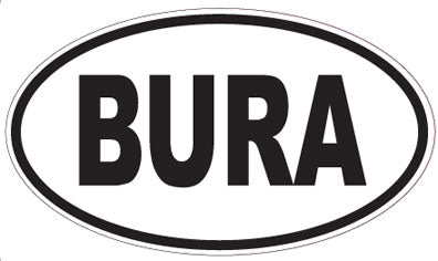 BURA - Oval Sticker