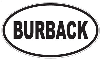 BURBACK - Oval Magnet
