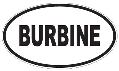 BURBINE - Oval Magnet